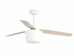 Ventilatori Da Soffitto-Selezionato da Mazzolaluce Lampadario con ventilatore da soffitto 23mq pale di legno con telecomando