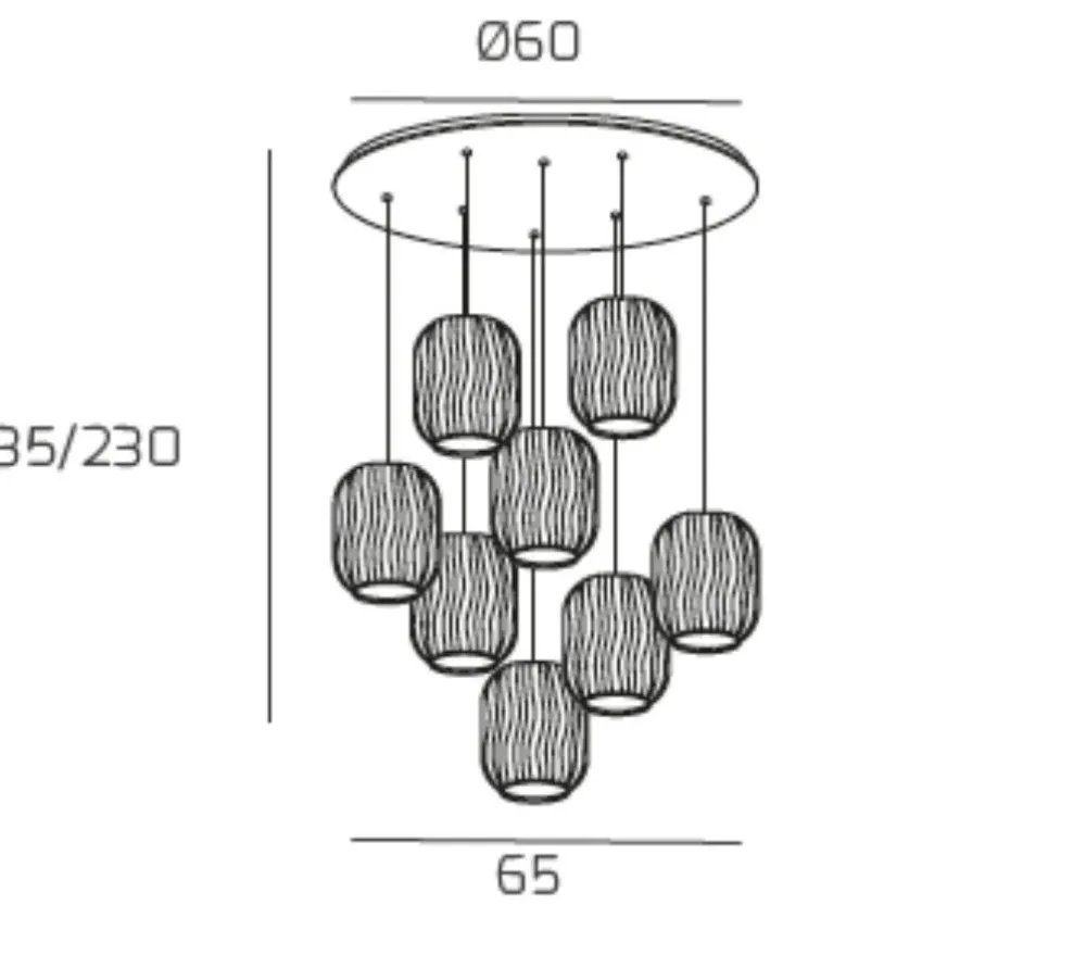 Lampadari Moderni-Top Light Lampadario con vetro trasparente toplight tender oro per salone