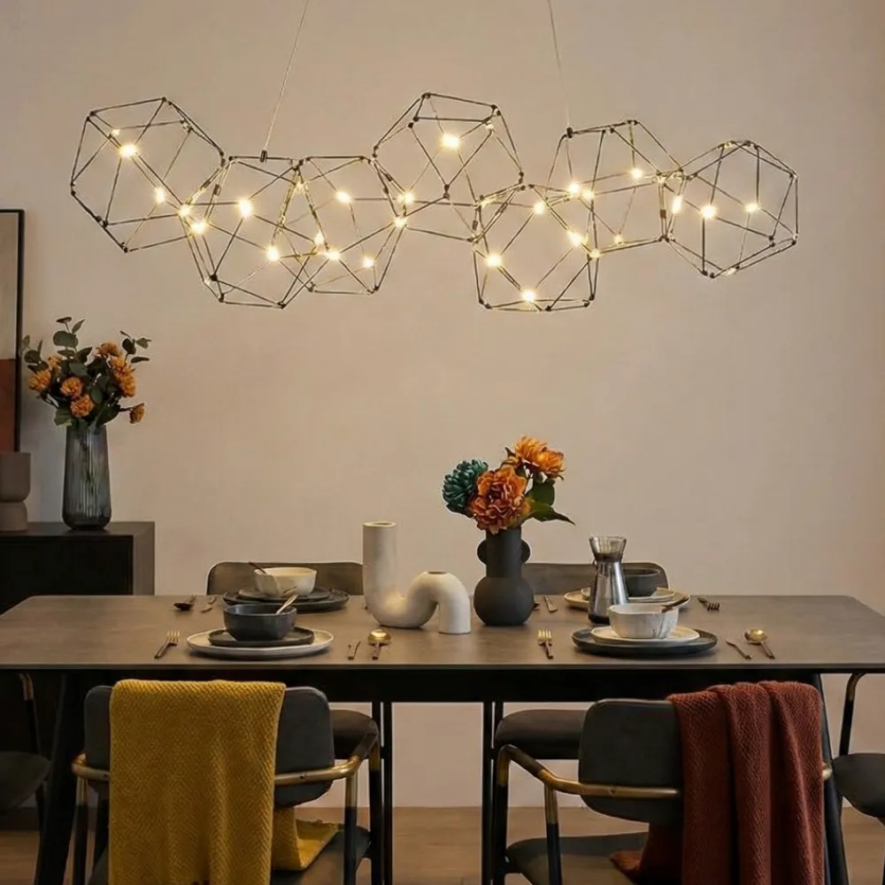 Lampadari Moderni-Selezionato da Mazzolaluce Lampadario costellazione nero design moderno per soggiorno
