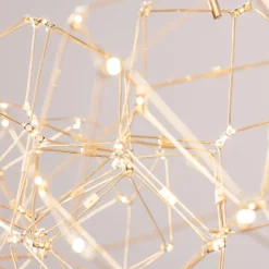 Lampadari Moderni-Selezionato da Mazzolaluce Lampadario costellazione oro moderno per soggiorno led 33w 3000k