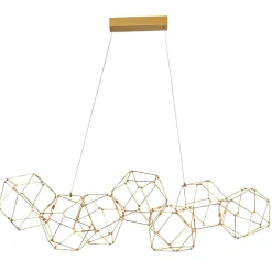 Lampadari Moderni-Selezionato da Mazzolaluce Lampadario costellazione oro moderno per soggiorno led 33w 3000k