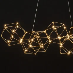 Lampadari Moderni-Selezionato da Mazzolaluce Lampadario costellazione per soggiorno moderno oro led 67w 3000k
