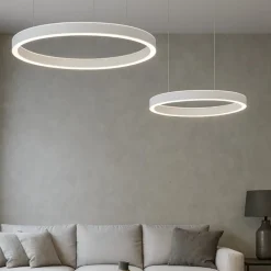 Lampadari Moderni-Gea Luce Lampadario criseide bianco led 60w 3000k moderno