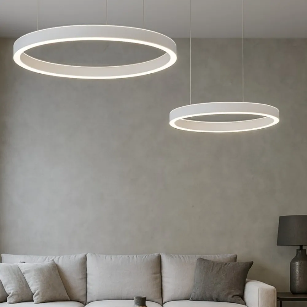 Lampadari Moderni-Gea Luce Lampadario criseide bianco led 60w 3000k moderno