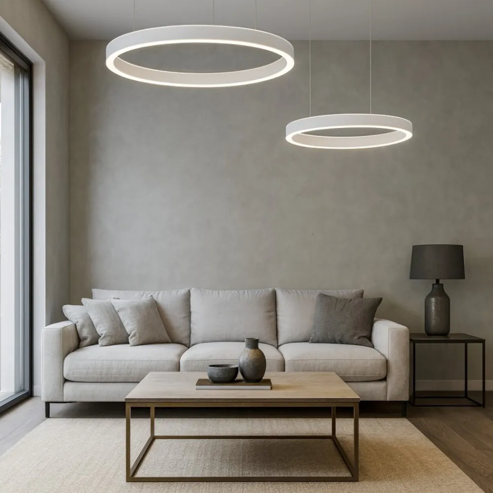 Lampadari Moderni-Gea Luce Lampadario criseide bianco led 60w 3000k moderno