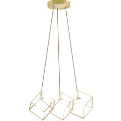 Lampadari Cucina-Perenz Illuminazione Lampadario cube oro per cucina