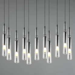 Lampadari Cucina-Selezionato da Mazzolaluce Lampadario cucina in vetro led da 2300k a 4000k moderno