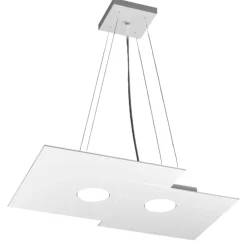 Lampadari Cucina-Top Light Lampadario cucina moderna bianco led plate