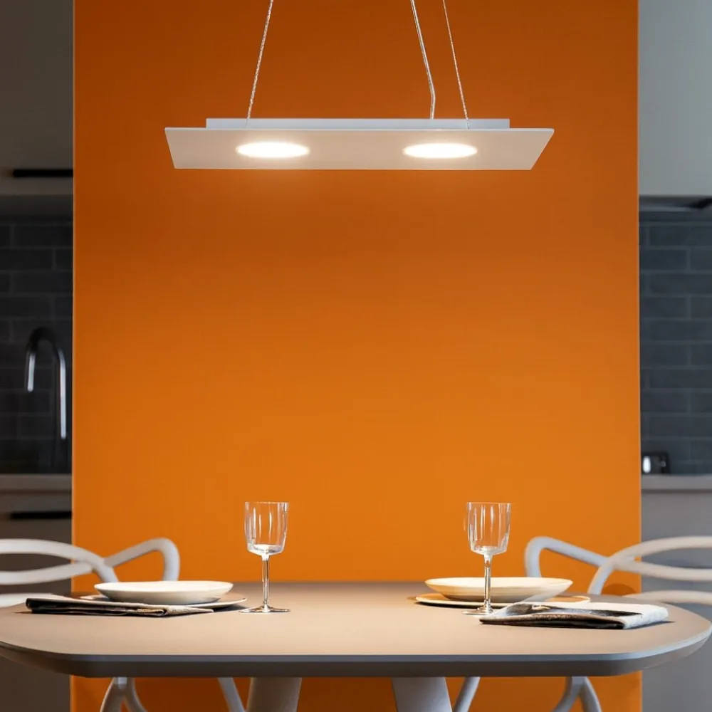 Lampadari Cucina-Top Light Lampadario cucina moderna bianco