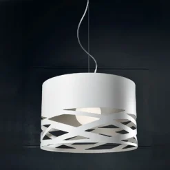 Lampadari Cucina-Selezionato da Mazzolaluce Lampadario cucina moderna in metallo bianco