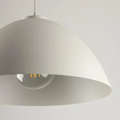 Lampadari Cucina-Selezionato da Mazzolaluce Lampadario cupola beige 34cm per cucina moderna