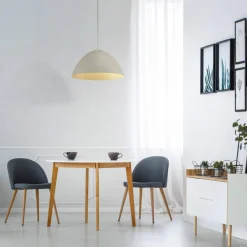 Lampadari Cucina-Selezionato da Mazzolaluce Lampadario cupola beige 34cm per cucina moderna