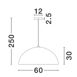 Lampadari Cucina-Selezionato da Mazzolaluce Lampadario cupola 60cm bianca effetto pietra per cucina