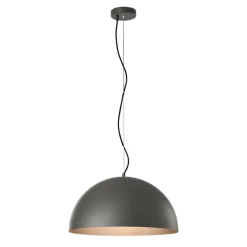 Lampadari Cucina-Perenz Illuminazione Lampadario cupola 60cm bicolore grigio marrone per cucina steel perenz