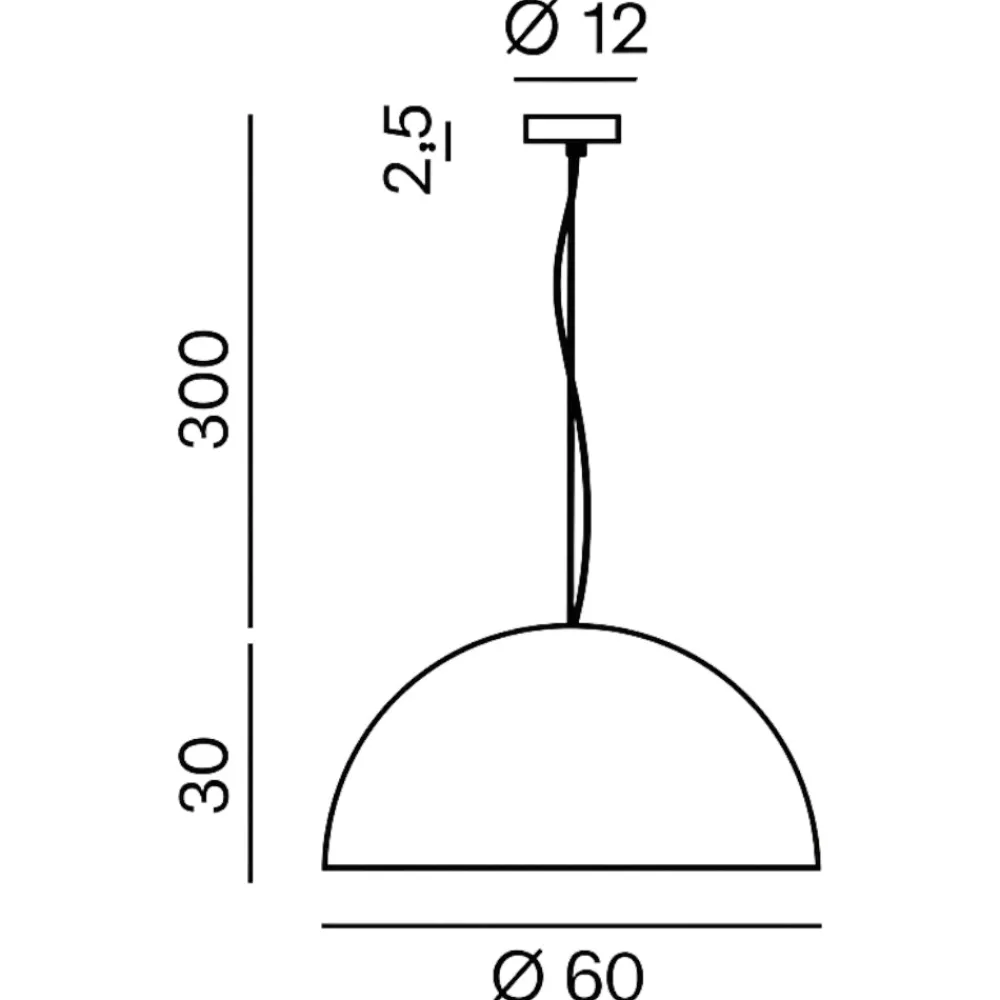 Lampadari Cucina-Perenz Illuminazione Lampadario cupola 60cm bicolore grigio marrone per cucina steel perenz
