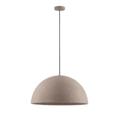 Lampadari Cucina-Selezionato da Mazzolaluce Lampadario cupola 60cm marrone effetto pietra per sala da pranzo