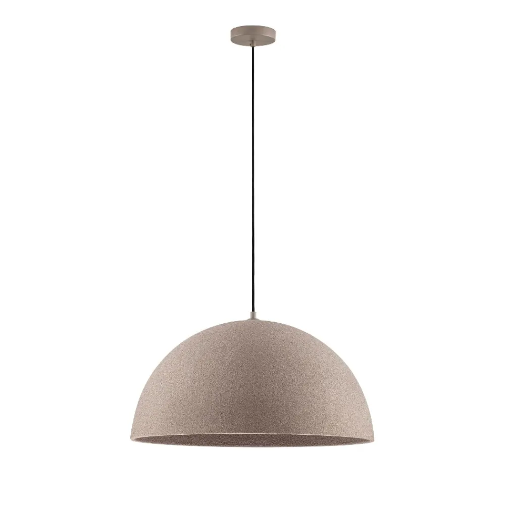 Lampadari Cucina-Selezionato da Mazzolaluce Lampadario cupola 60cm marrone effetto pietra per sala da pranzo