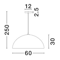 Lampadari Cucina-Selezionato da Mazzolaluce Lampadario cupola 60cm marrone effetto pietra per sala da pranzo
