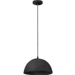 Lampadari Cucina-Selezionato da Mazzolaluce Lampadario cupola 42cm nera cartapesta per cucina moderna