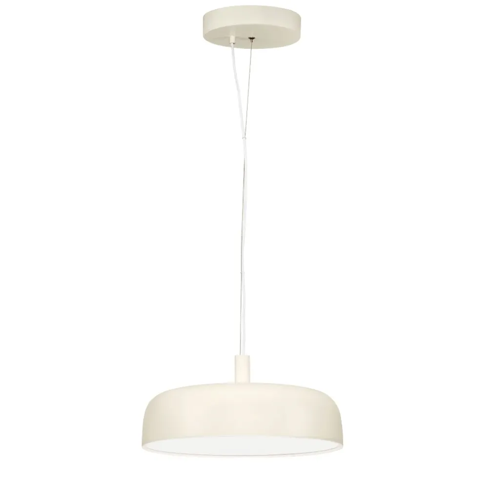 Lampadari Cucina-Selezionato da Mazzolaluce Lampadario cupola crema tavolo cucina moderna led 27w 3000k