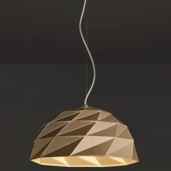 Lampadari Cucina-Perenz Illuminazione Lampadario cupola design per cucina moderna oro tilt perenz