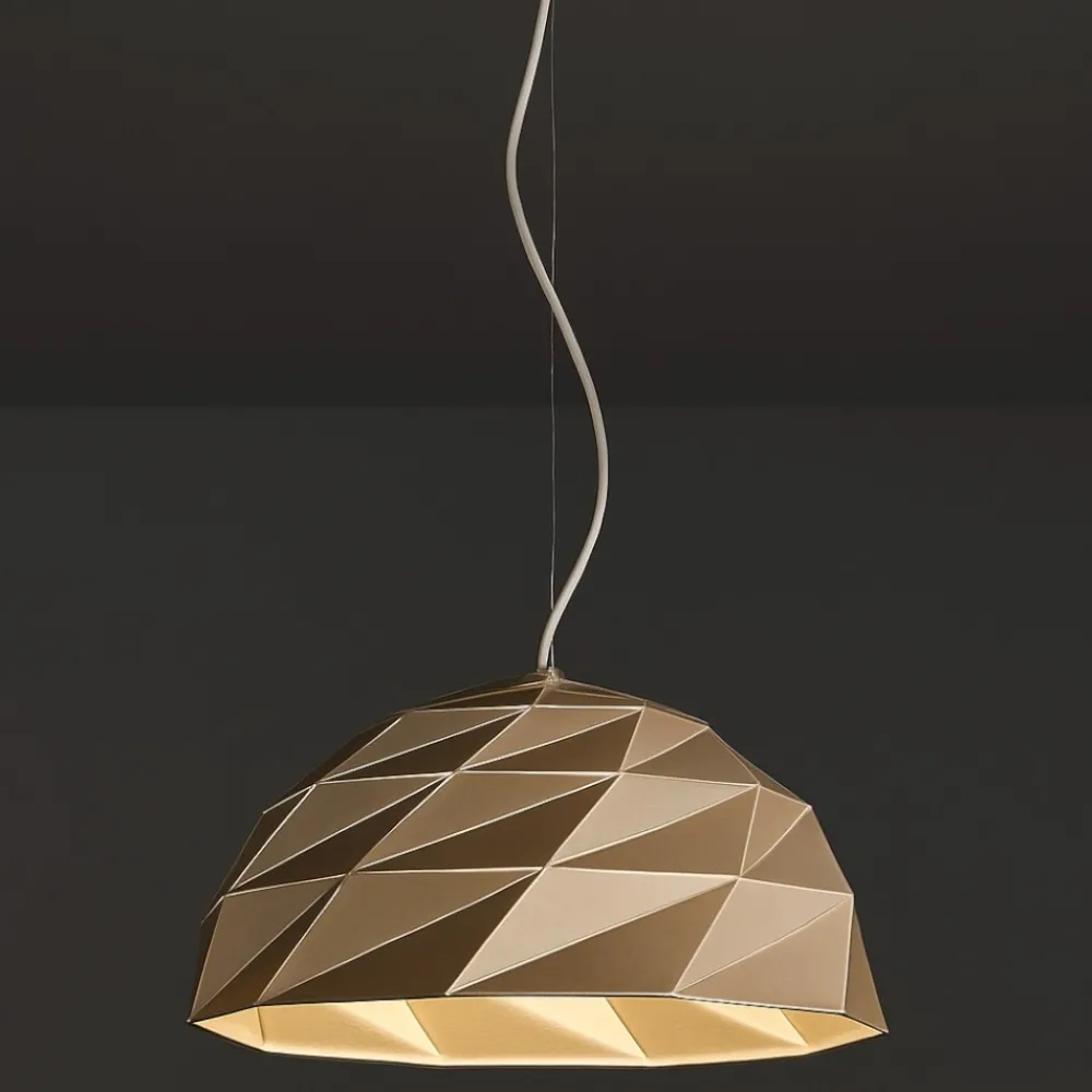 Lampadari Cucina-Perenz Illuminazione Lampadario cupola design per cucina moderna oro tilt perenz