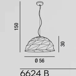 Lampadari Cucina-Perenz Illuminazione Lampadario cupola design per cucina moderna oro tilt perenz