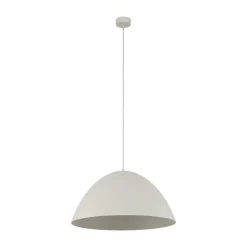 Lampadari Cucina-Selezionato da Mazzolaluce Lampadario cupola di metallo beige 50cm