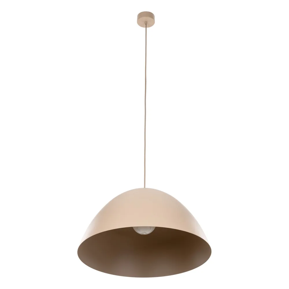 Lampadari Cucina-Selezionato da Mazzolaluce Lampadario cupola di metallo 50 cm sabbia per cucina