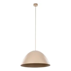 Lampadari Cucina-Selezionato da Mazzolaluce Lampadario cupola di metallo 50 cm sabbia per cucina