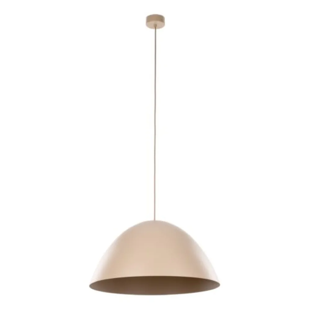 Lampadari Cucina-Selezionato da Mazzolaluce Lampadario cupola di metallo 50 cm sabbia per cucina