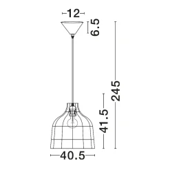 Lampadari Moderni-Selezionato da Mazzolaluce Lampadario cupola di rattan miele a sospensione 40 cm per soggiorno