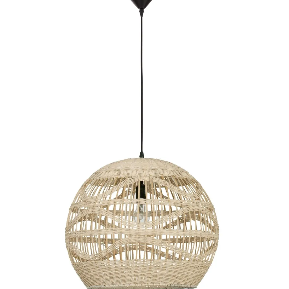 Lampadari Cucina-Selezionato da Mazzolaluce Lampadario cupola di rattan naturale 49 cm per cucina