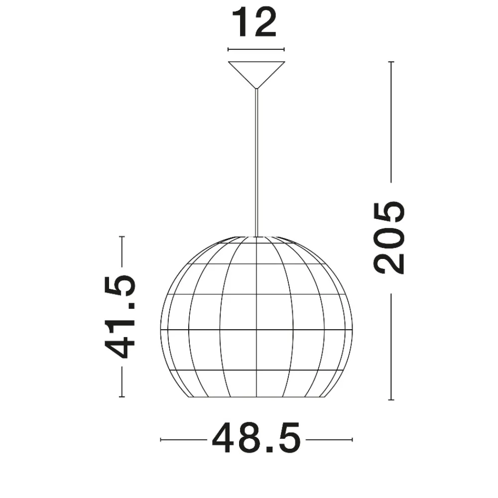 Lampadari Cucina-Selezionato da Mazzolaluce Lampadario cupola di rattan naturale 49 cm per cucina