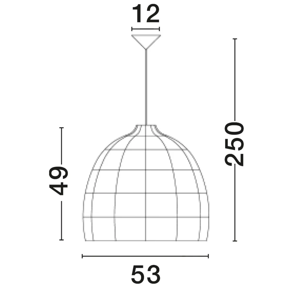 Lampadari Moderni-Selezionato da Mazzolaluce Lampadario cupola di rattan nero per soggiorno sala da pranzo