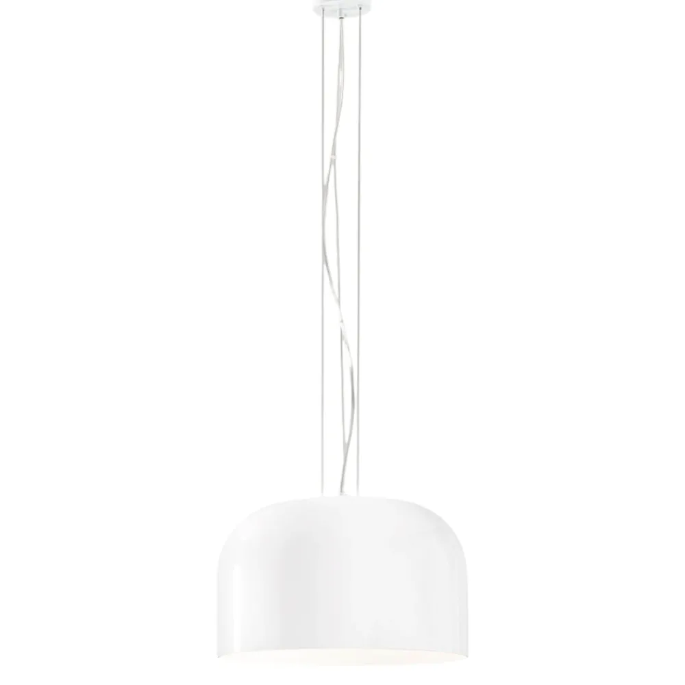 Lampadari Cucina-Perenz Illuminazione Lampadario cupola di vetro bianco 40cm per cucina moderna perenz