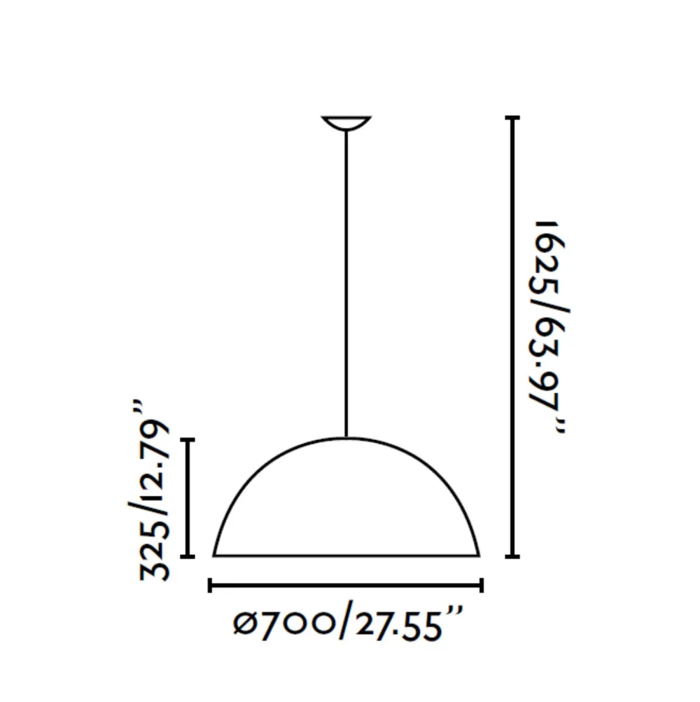 Lampadari Moderni-Selezionato da Mazzolaluce Lampadario cupola esterno nero interno oro martellato