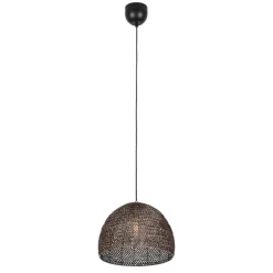 Lampadari Moderni-Selezionato da Mazzolaluce Lampadario cupola maglie di metallo ottone invecchiato