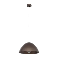 Lampadari Cucina-Selezionato da Mazzolaluce Lampadario cupola marrone 34cm per cucina