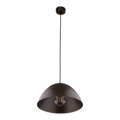 Lampadari Cucina-Selezionato da Mazzolaluce Lampadario cupola marrone 34cm per cucina