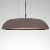 Lampadari Cucina-Selezionato da Mazzolaluce Lampadario cupola marrone led 25w 3000k per tavolo rotondo