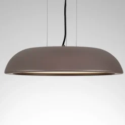 Lampadari Cucina-Selezionato da Mazzolaluce Lampadario cupola marrone led 25w 3000k per tavolo rotondo