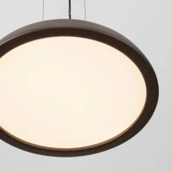Lampadari Cucina-Selezionato da Mazzolaluce Lampadario cupola marrone led 25w 3000k per tavolo rotondo