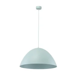 Lampadari Cucina-Selezionato da Mazzolaluce Lampadario cupola metallo celeste 50cm per cucina