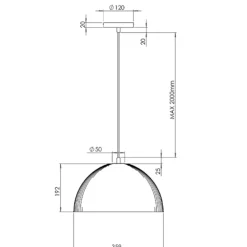 Lampadari Cucina-Fabas Luce Lampadario cupola plastica biologica bianca per cucina carola