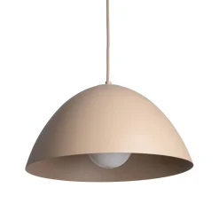 Lampadari Cucina-Selezionato da Mazzolaluce Lampadario cupola sabbia in metallo 34 cm per cucina moderna