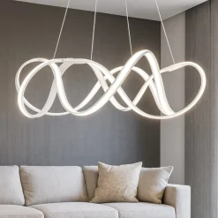 Lampadari Moderni-Vivida International Lampadario curls vivida design moderno per soggiorno led 60w 3000k dimmerabile