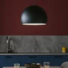 Lampadari Cucina-Selezionato da Mazzolaluce Lampadario da cucina a cupola nero