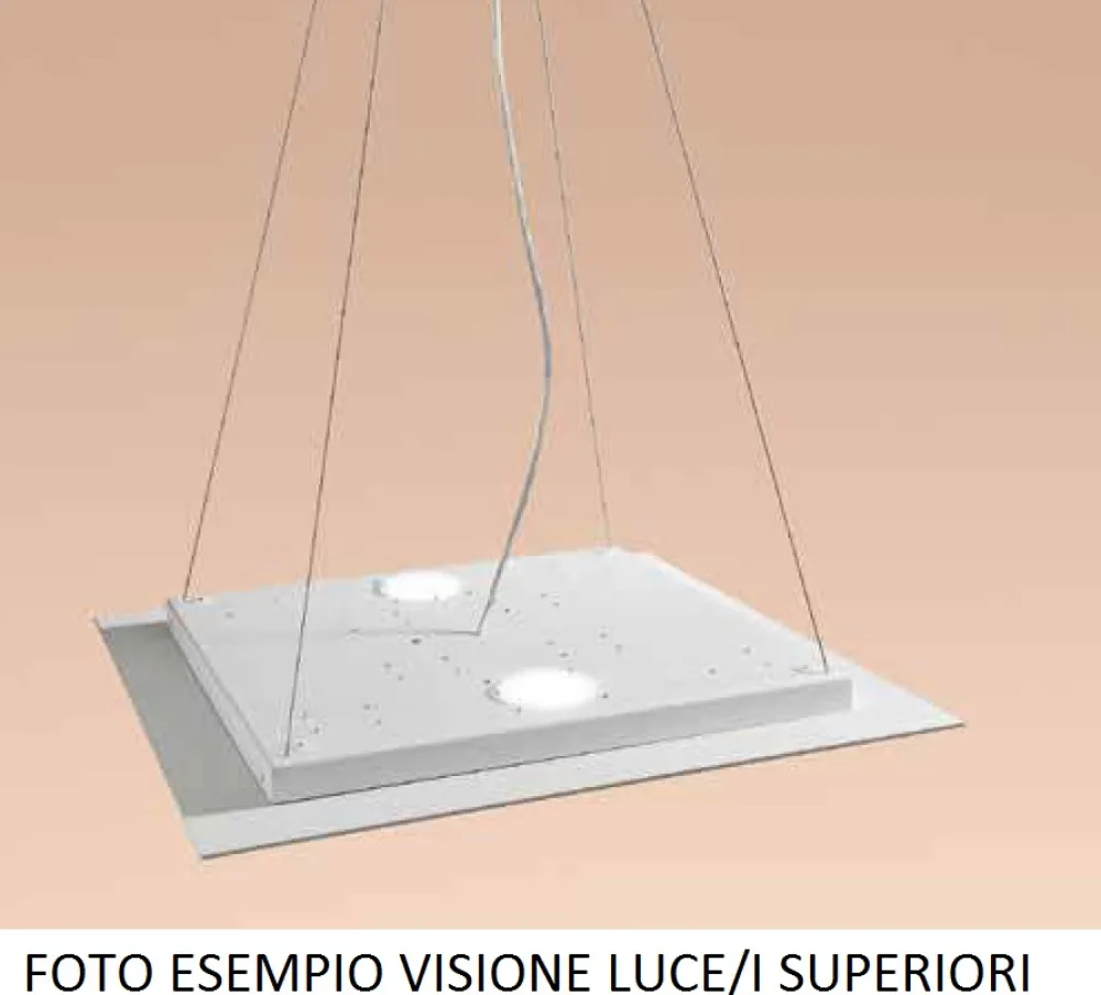 Lampadari Cucina-Affralux Lampadario da cucina flet bianco rettangolare