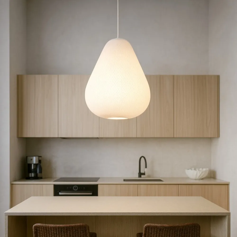 Lampadari Cucina-Selezionato da Mazzolaluce Lampadario da cucina a goccia bianco design